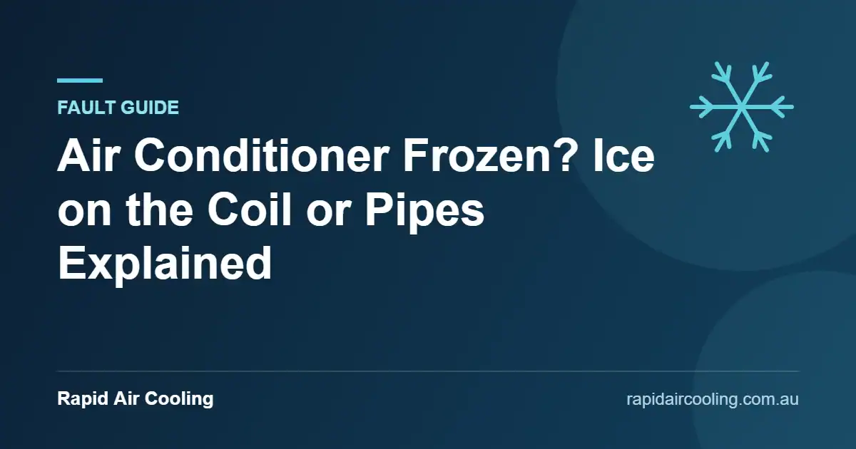 Air conditioner frozen guide by Rapid Air Cooling
