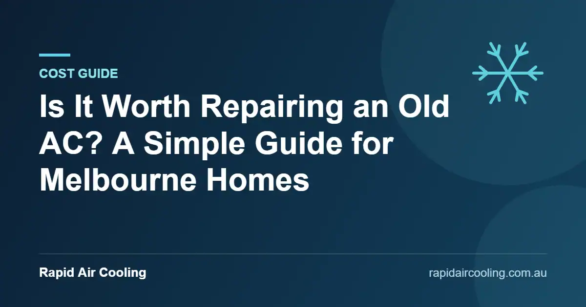 Is it worth repairing an old AC guide by Rapid Air Cooling